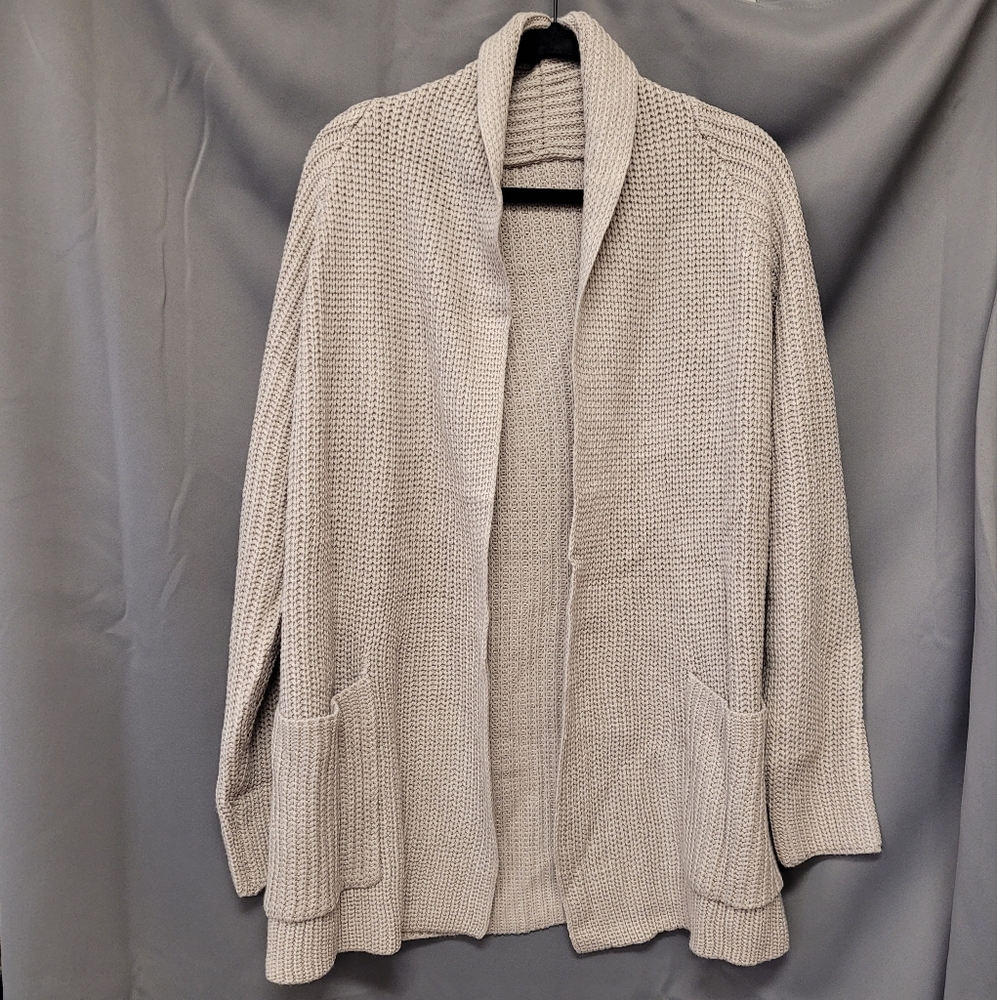 Cozy Gray Knit Cardigan